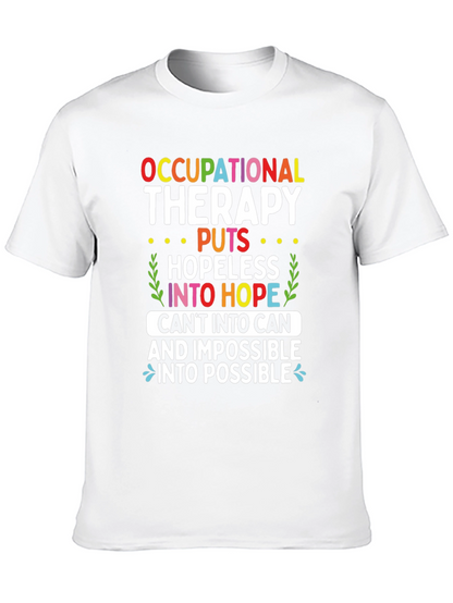 Camiseta de terapia ocupacional esperanza y posibilidad
