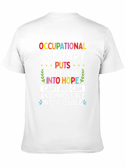 Camiseta de terapia ocupacional esperanza y posibilidad