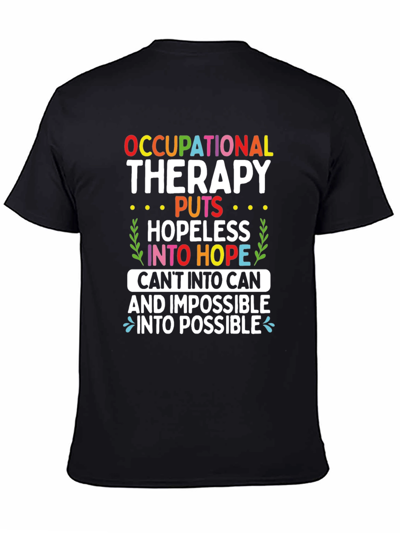 Camiseta de terapia ocupacional esperanza y posibilidad