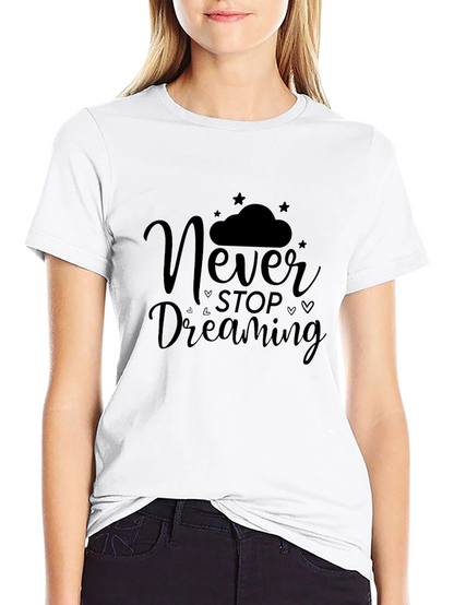 Camiseta Negra Never Stop Dreaming para Hombre