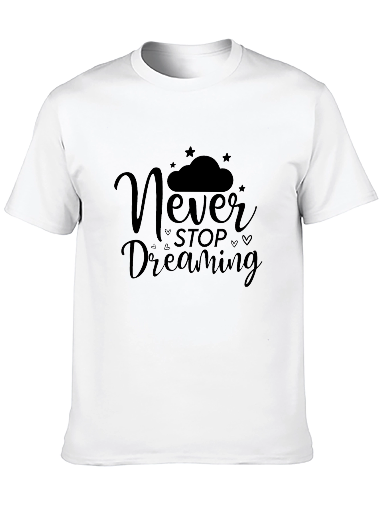 Camiseta Negra Never Stop Dreaming para Hombre