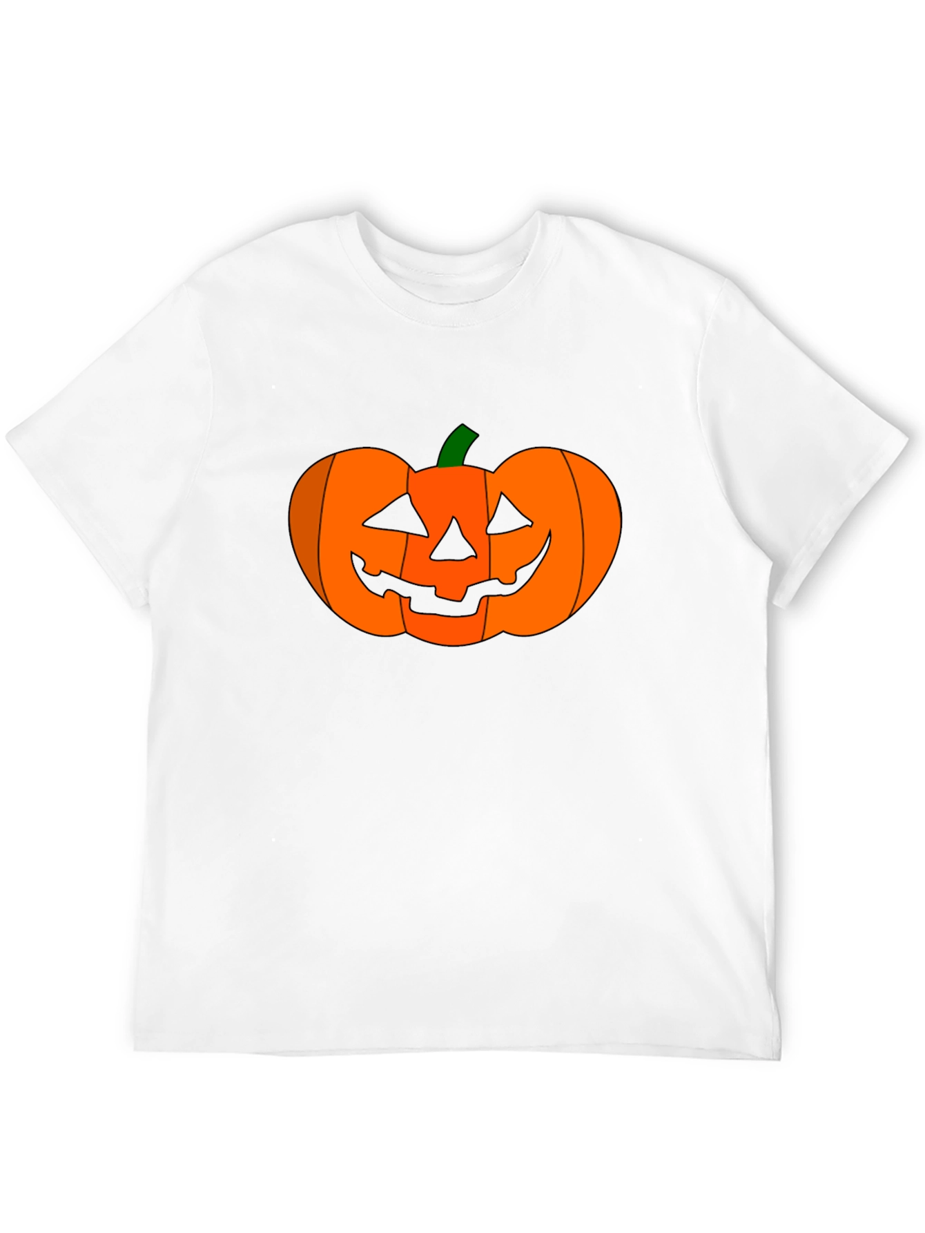Camiseta Negra con Diseño de Calabaza Halloween
