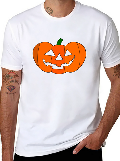 Camiseta Negra con Diseño de Calabaza Halloween