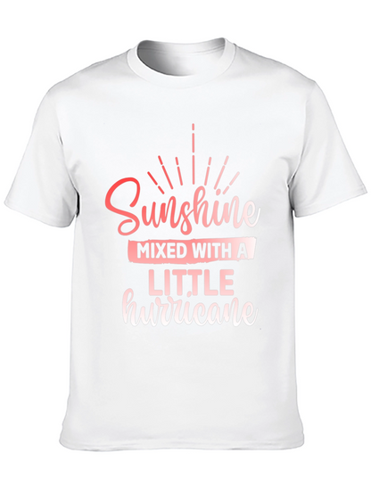 Camiseta Negra: Sol y Tormenta