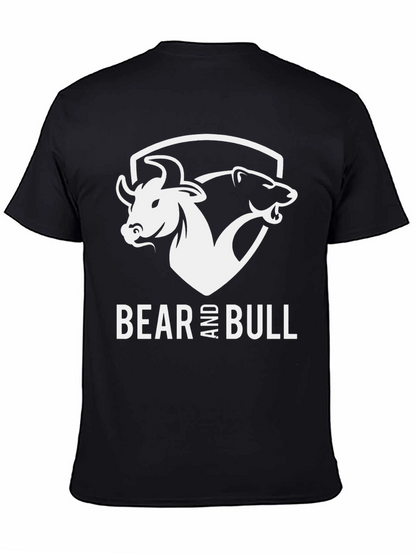 Camiseta Negra Toro y Oso: Inversión con Estilo