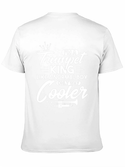 Camiseta Negra Trumpet King para Músicos