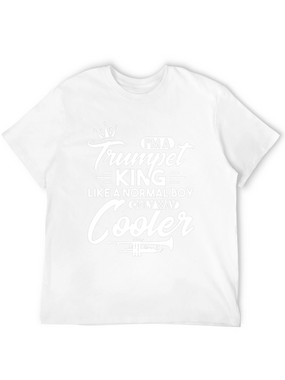 Camiseta Negra Trumpet King para Músicos