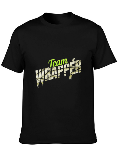 Camiseta Negra Team Wrapper - Estilo Momia