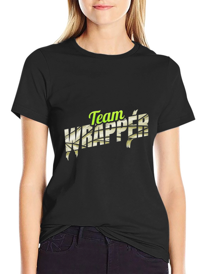Camiseta Negra Team Wrapper - Estilo Momia
