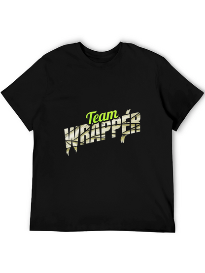 Camiseta Negra Team Wrapper - Estilo Momia