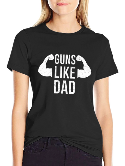 Camiseta Negra Guns Like Dad