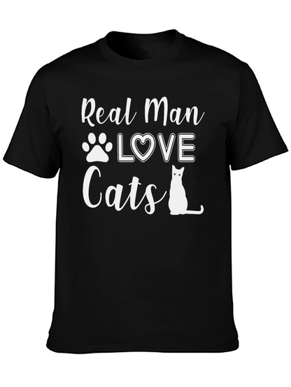 Camiseta Hombre: Amor Gatuno con Estilo