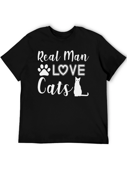 Camiseta Hombre: Amor Gatuno con Estilo