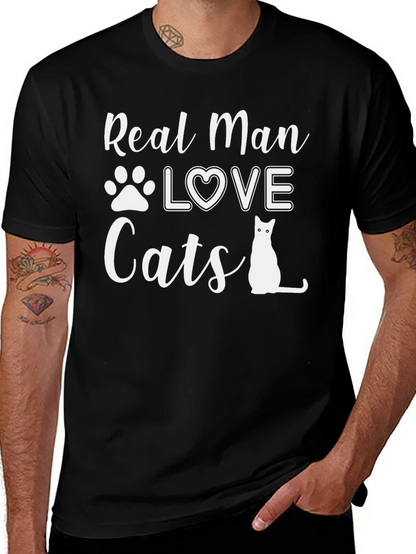 Camiseta Hombre: Amor Gatuno con Estilo