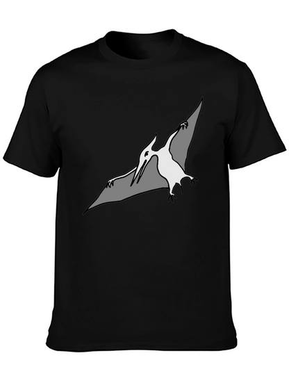 Camiseta Negra con Diseño de Pterodáctilo