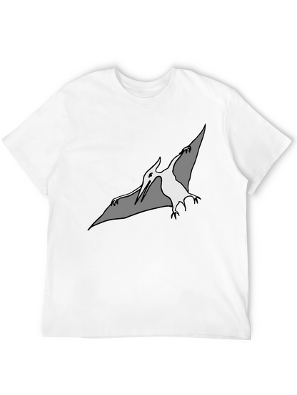 Camiseta Negra con Diseño de Pterodáctilo