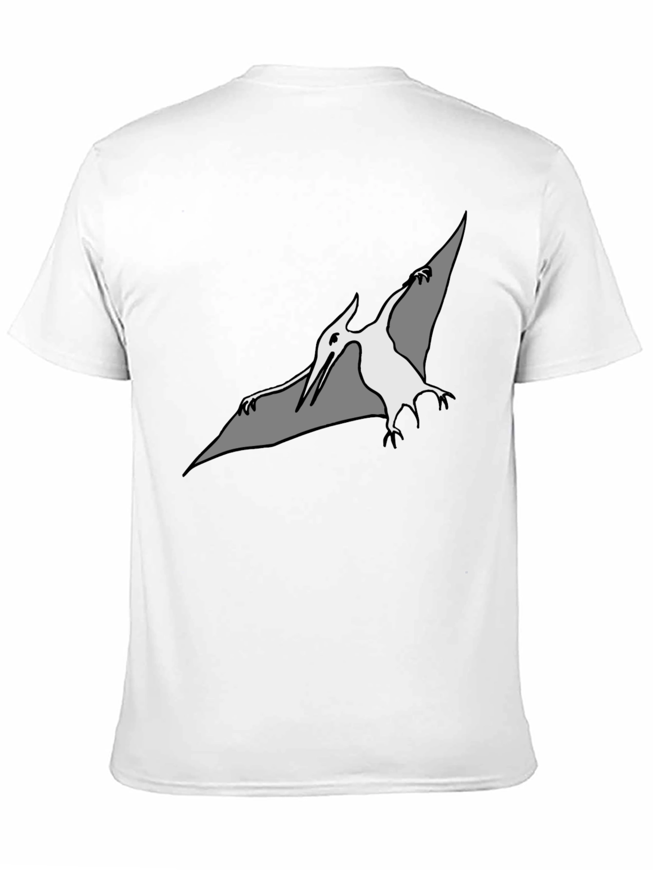 Camiseta Negra con Diseño de Pterodáctilo