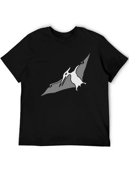 Camiseta Negra con Diseño de Pterodáctilo