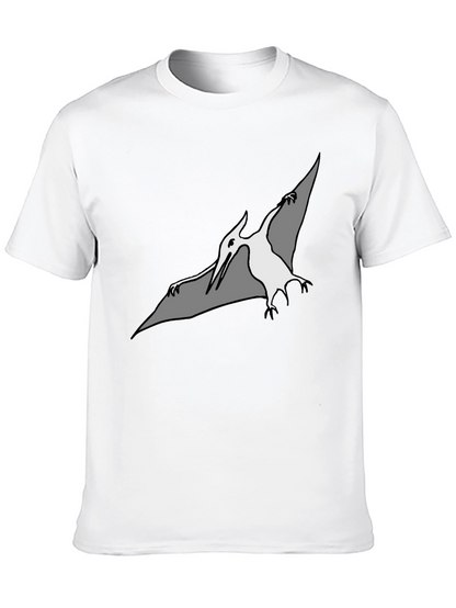 Camiseta Negra con Diseño de Pterodáctilo