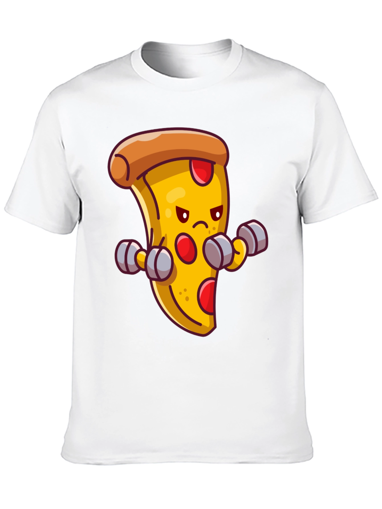 Camiseta Negra con Pizza Musculosa