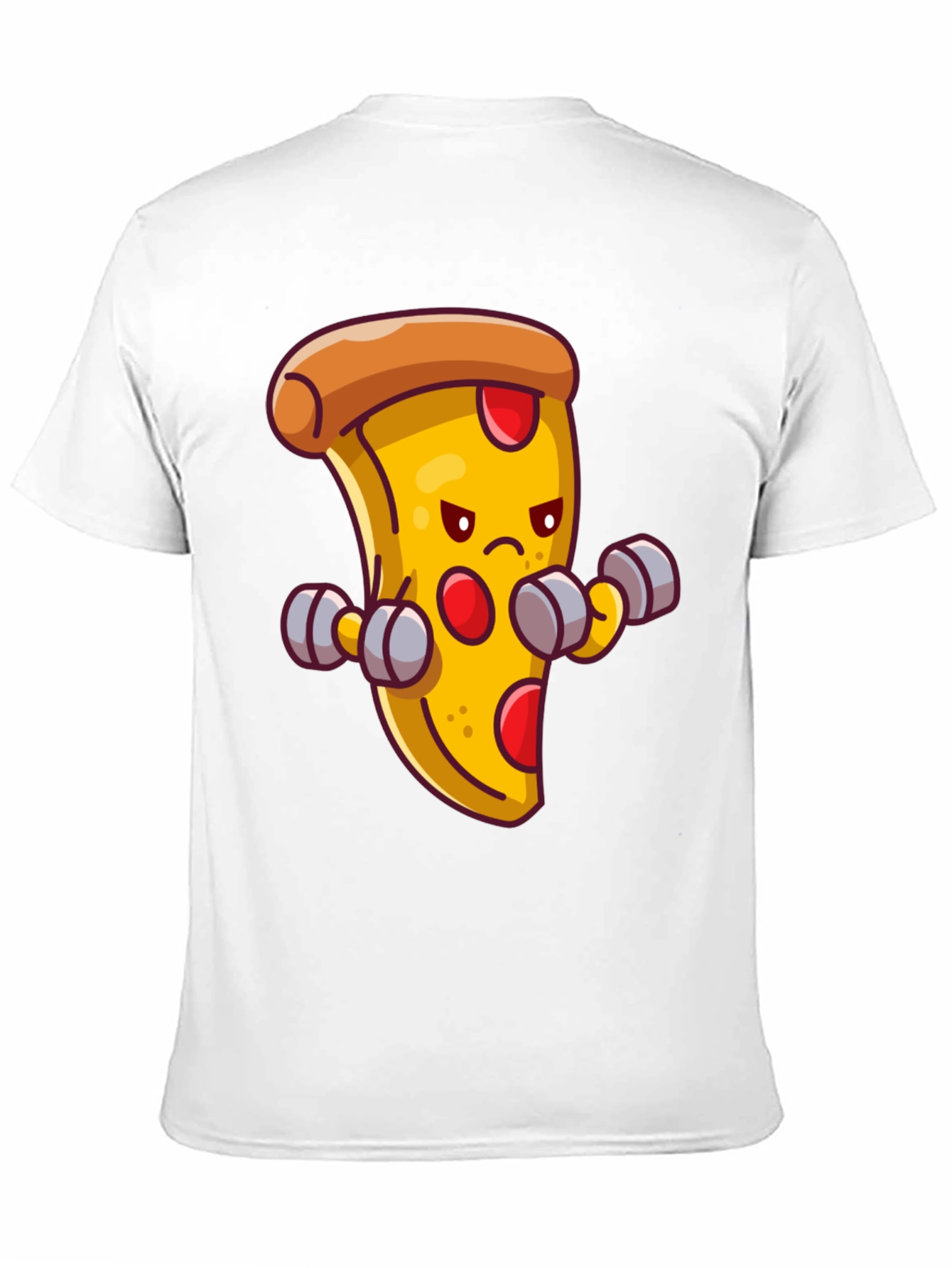 Camiseta Negra con Pizza Musculosa