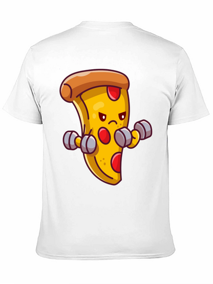 Camiseta Negra con Pizza Musculosa