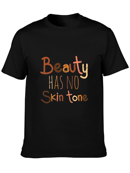 Camiseta Negra: La Belleza No Tiene Tono de Piel