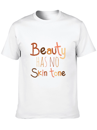 Camiseta Negra: La Belleza No Tiene Tono de Piel