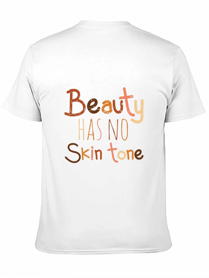 Camiseta Negra: La Belleza No Tiene Tono de Piel