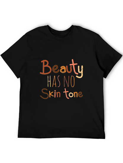 Camiseta Negra: La Belleza No Tiene Tono de Piel