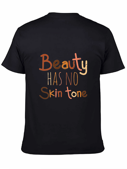 Camiseta Negra: La Belleza No Tiene Tono de Piel