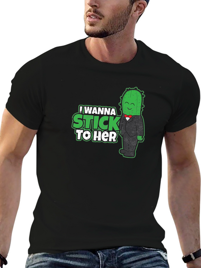 Camiseta Negra Cactus Enamorado