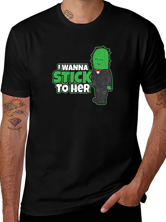 Camiseta Negra Cactus Enamorado