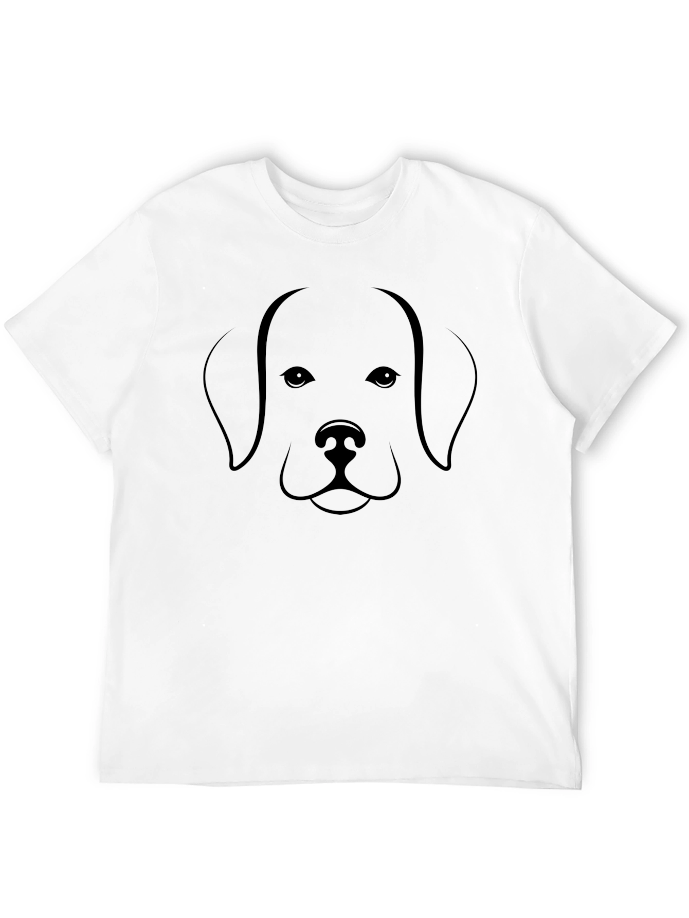 Camiseta Negra con Diseño de Perro