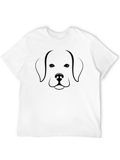 Camiseta Negra con Diseño de Perro