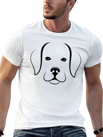 Camiseta Negra con Diseño de Perro