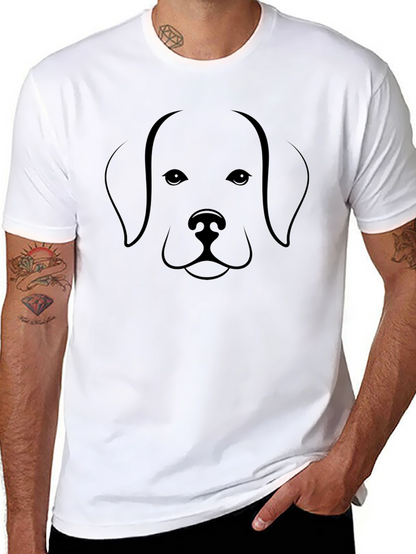 Camiseta Negra con Diseño de Perro