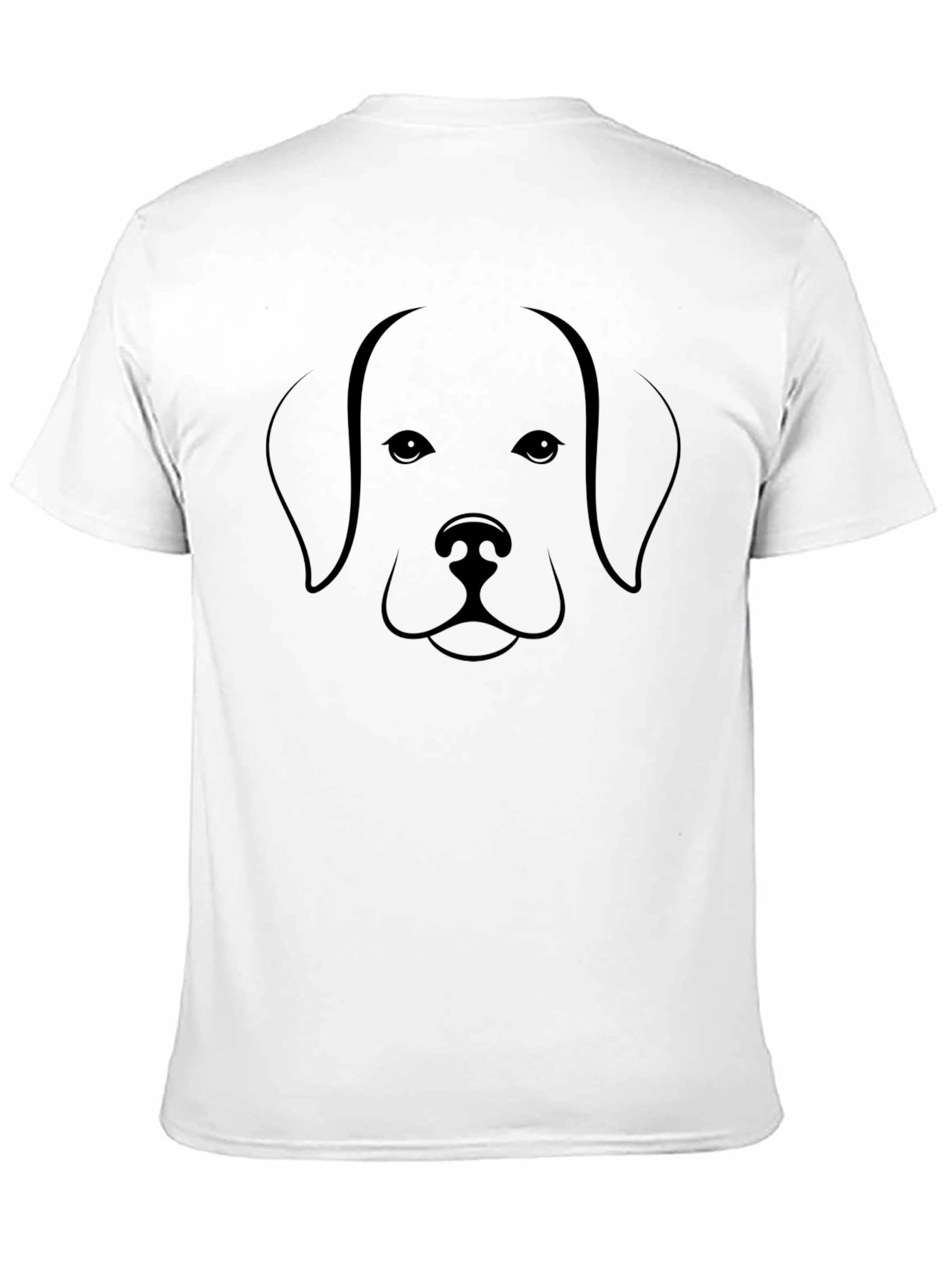 Camiseta Negra con Diseño de Perro