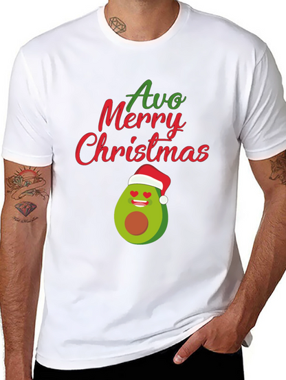 Camiseta Navideña Aguacate Avo Merry Christmas