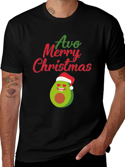 Camiseta Navideña Aguacate Avo Merry Christmas