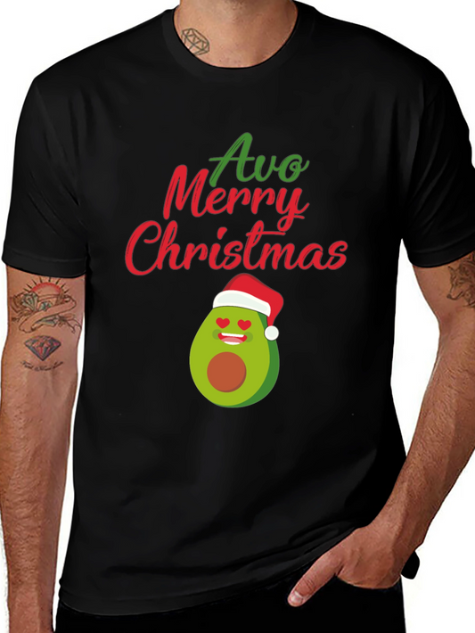 Camiseta Navideña Aguacate Avo Merry Christmas