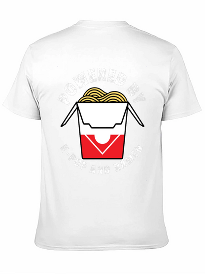 Camiseta Negra: K-Pop y Ramen