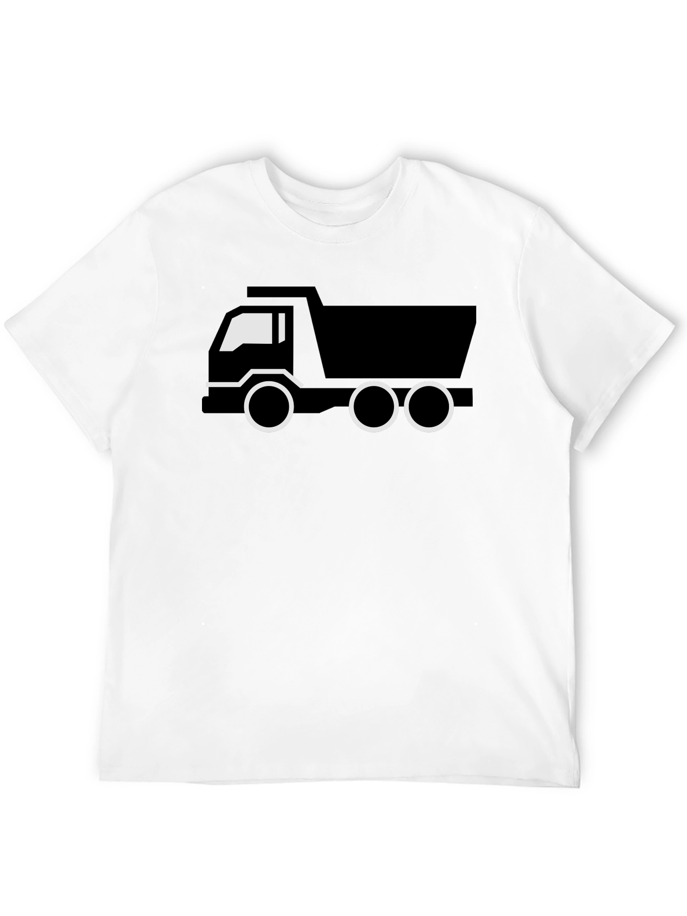 Camiseta Negra con Diseño de Camión para Hombre