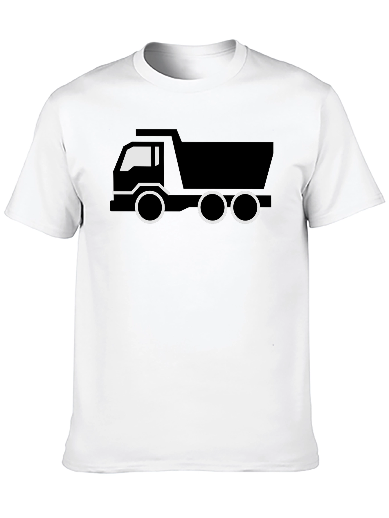 Camiseta Negra con Diseño de Camión para Hombre