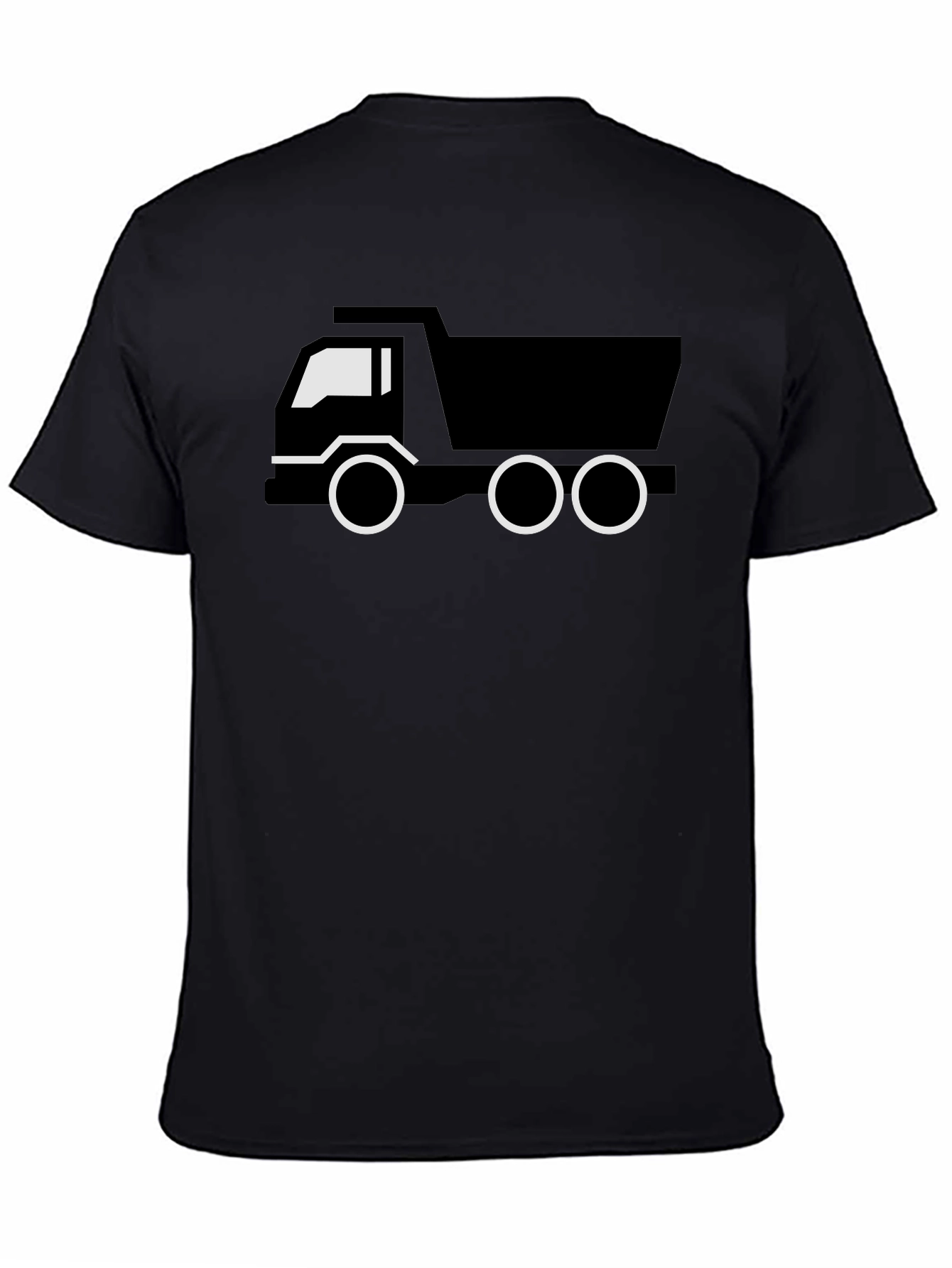 Camiseta Negra con Diseño de Camión para Hombre