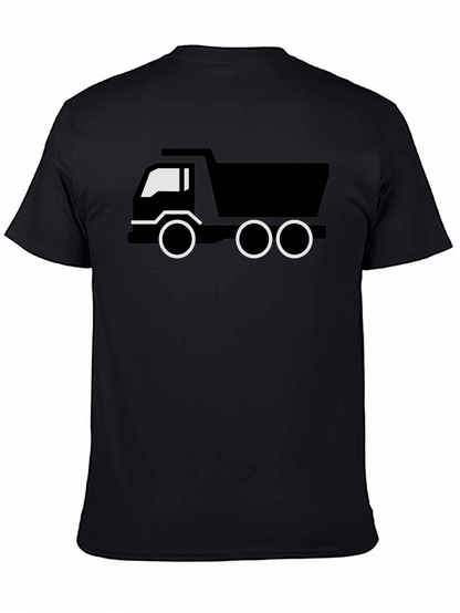 Camiseta Negra con Diseño de Camión para Hombre