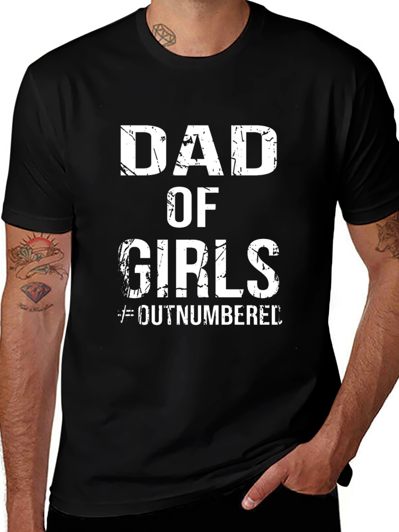 Camiseta Negra Dad of Girls
