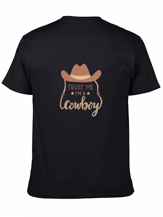 Camiseta Negra Trust Me Im a Cowboy