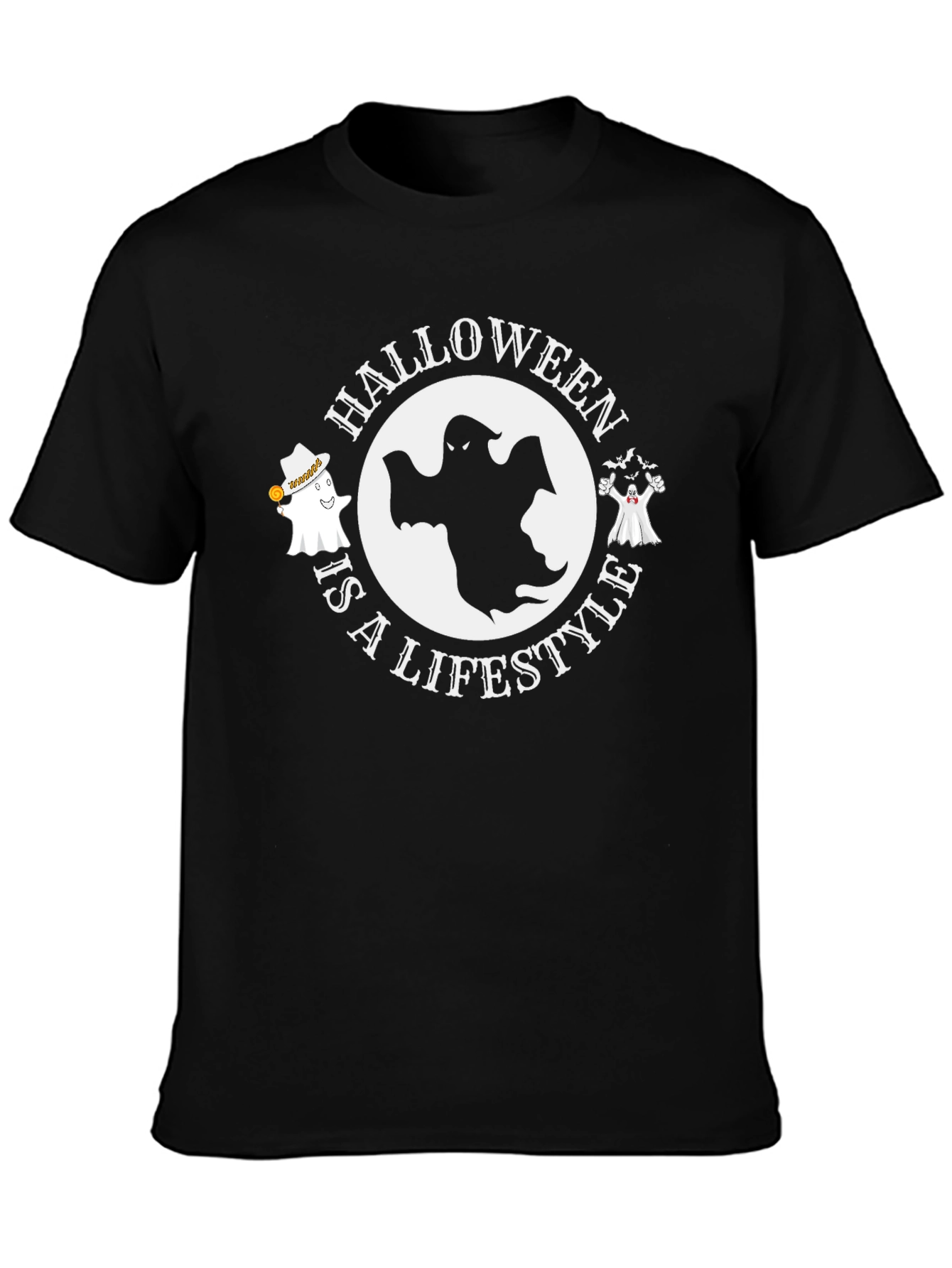 Camiseta Negra Halloween Lifestyle