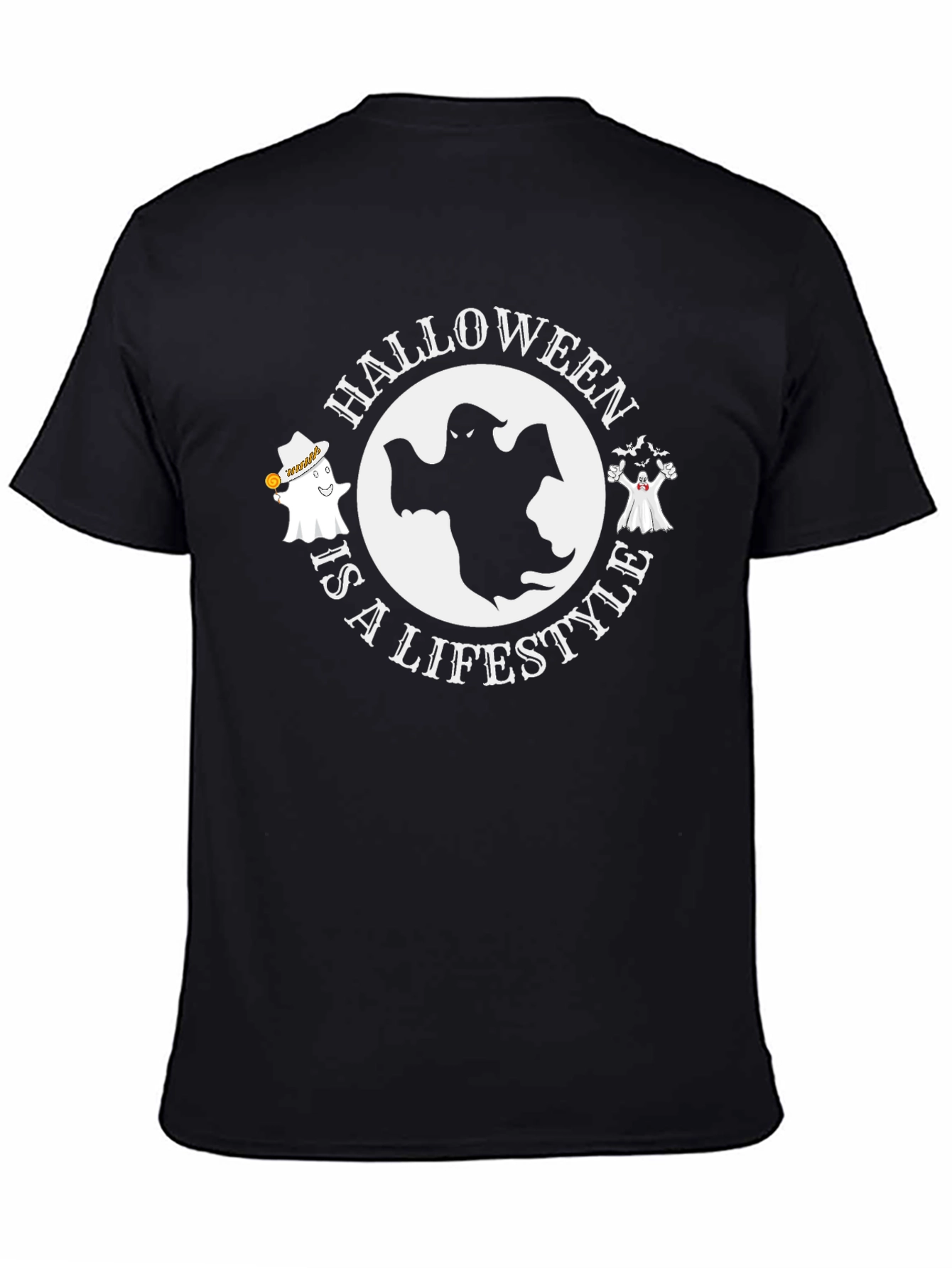 Camiseta Negra Halloween Lifestyle